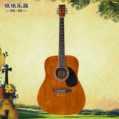 厂家供应 吉他 全花曲柳木4段eq吉他